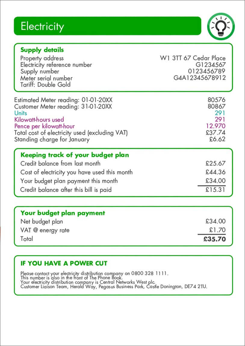 Utility Warehouse Gas and Electricity Energy Bill Explained