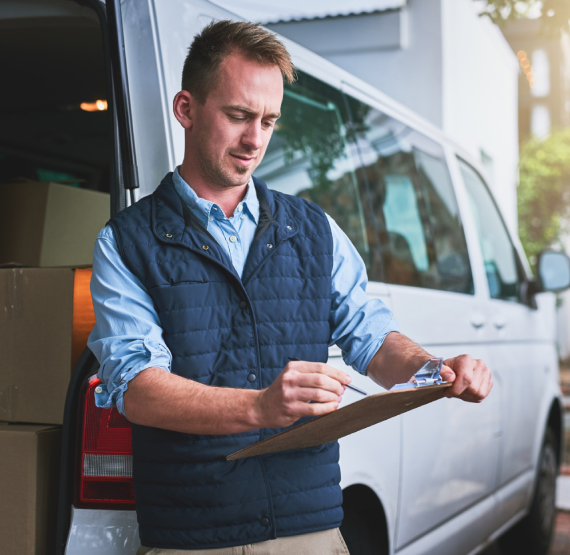What optional extras help delivery drivers stay protected