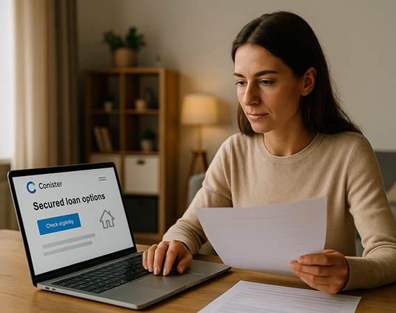 What types of loans does Conister Bank offer