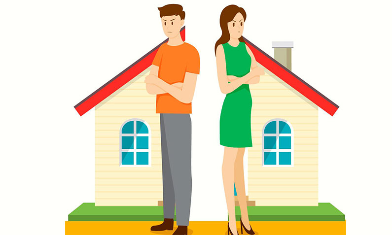 Who is responsible for repaying a secured loan after divorce or separation?