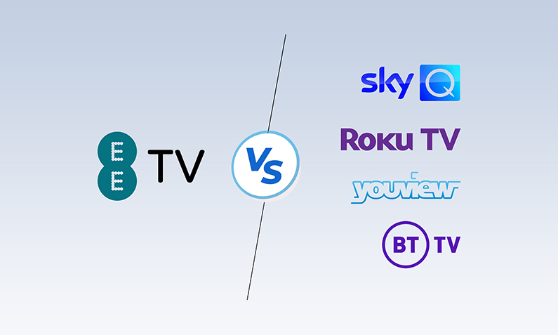 EE TV Box Pro with Competitors