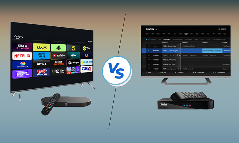 TalkTalk TV Plus Box vs. BT TV