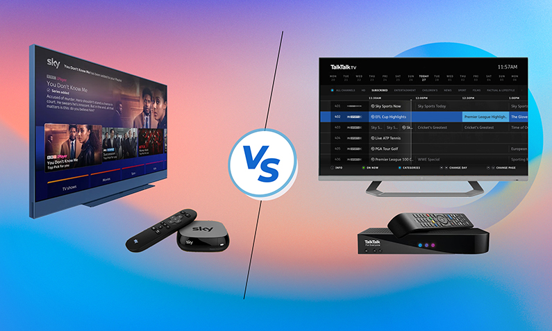 TalkTalk TV Plus Box vs. Sky Q