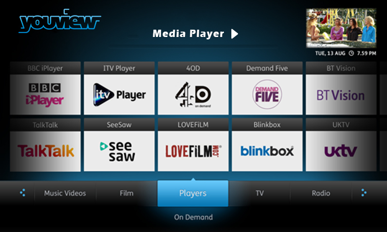 YouView Media Playback Options