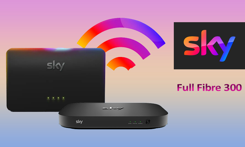 Sky Full Fibre 300 Broadband