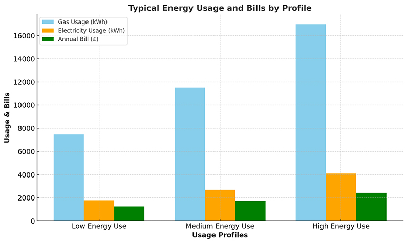 Typical Energy Usage And Bill by Profile