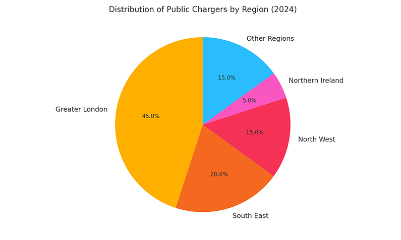 Distribution of Public Charges by Region