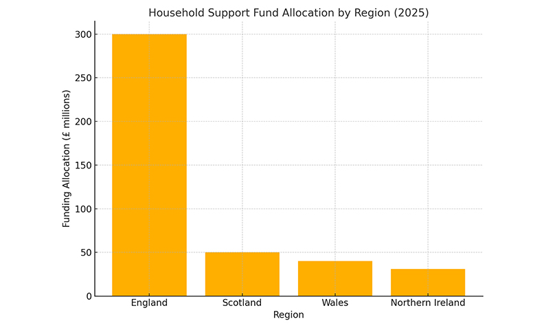 Household Support Fund Allocation by Region