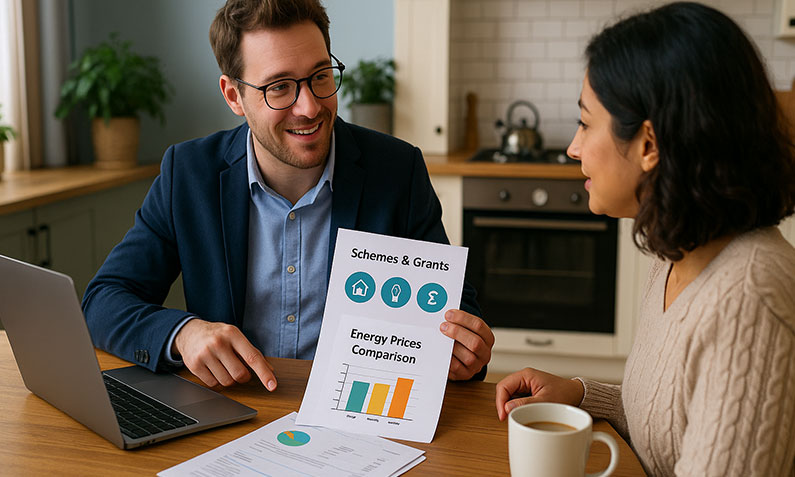 Get support through schemes and compare deals