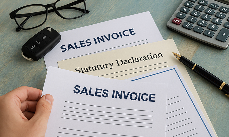 Documentation to Support a VAT Claim on a Business-Financed Company Car