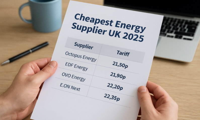 Cheapest Energy Supplier UK 2025 – Real Cost Comparison