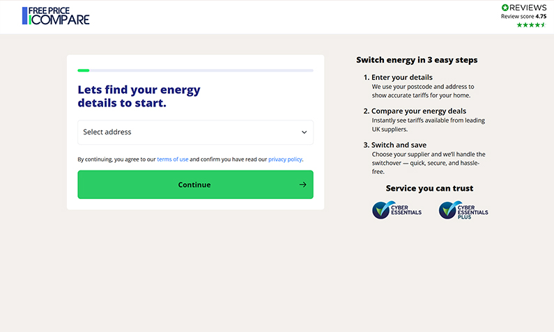 step 2 select your address