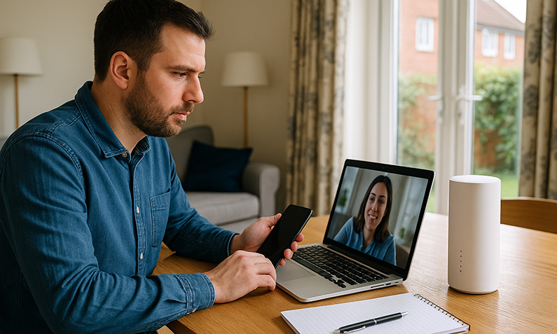 How can I upgrade my broadband to support video calls and large file uploads