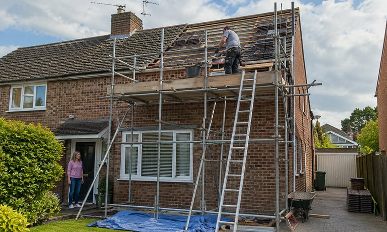 Does house insurance cover ongoing repair work